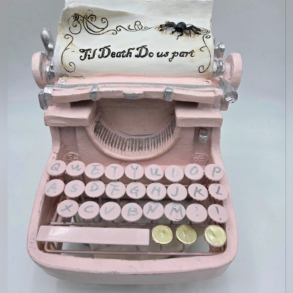 Gothic Pink Typewritter Till Death Do Us Part Ashland Decor